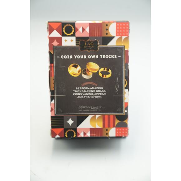 Fao Schwarz Dynamic Coins Magic Trick Set by Marvin’s Magic Brass Coin Tricks - Picture 2 of 4